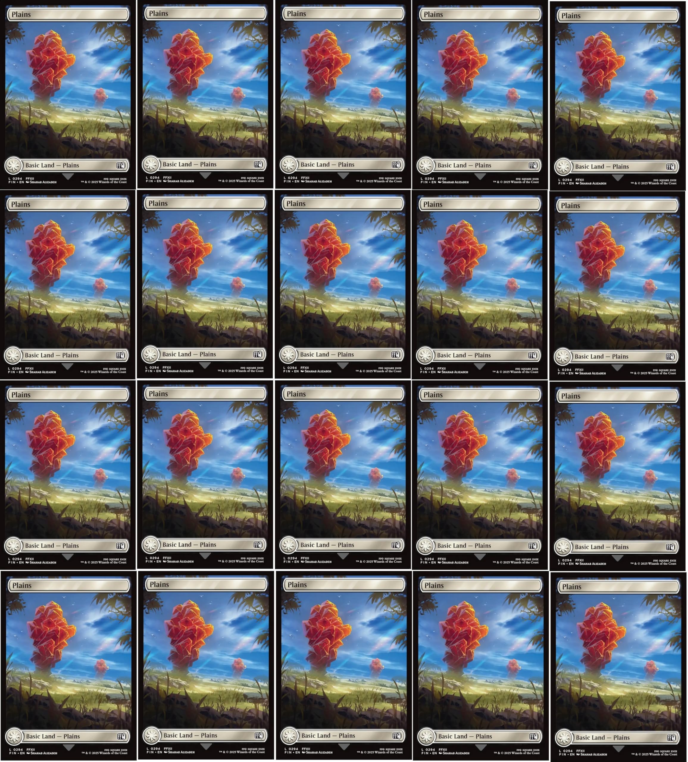 20pcs Magic the Gathering Final Fantasy Full Artland - MTG - Planes #294 (Non-Foil)
