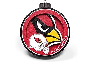 YouTheFan Arizona Cardinals 3D Logo Series Christmas Ornament