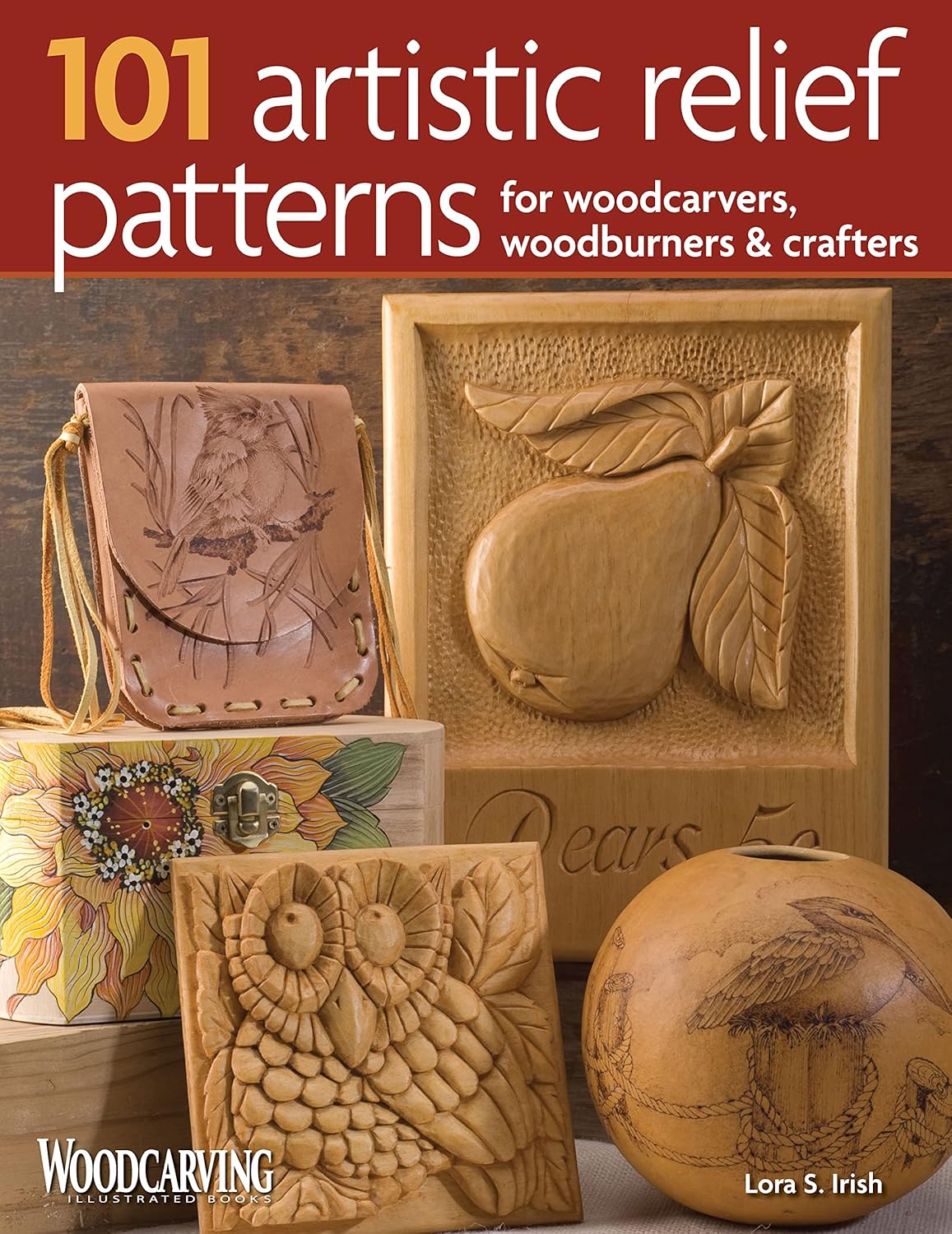 Product image of 101 Artistic Relief Patterns for Woodcarvers, Woodburners & Crafters (Fox Chapel Publishing) Small Relief-Carving Designs, Easy-to-Follow Instructions & Detailed Photos (Woodcarving Illustrated Books)