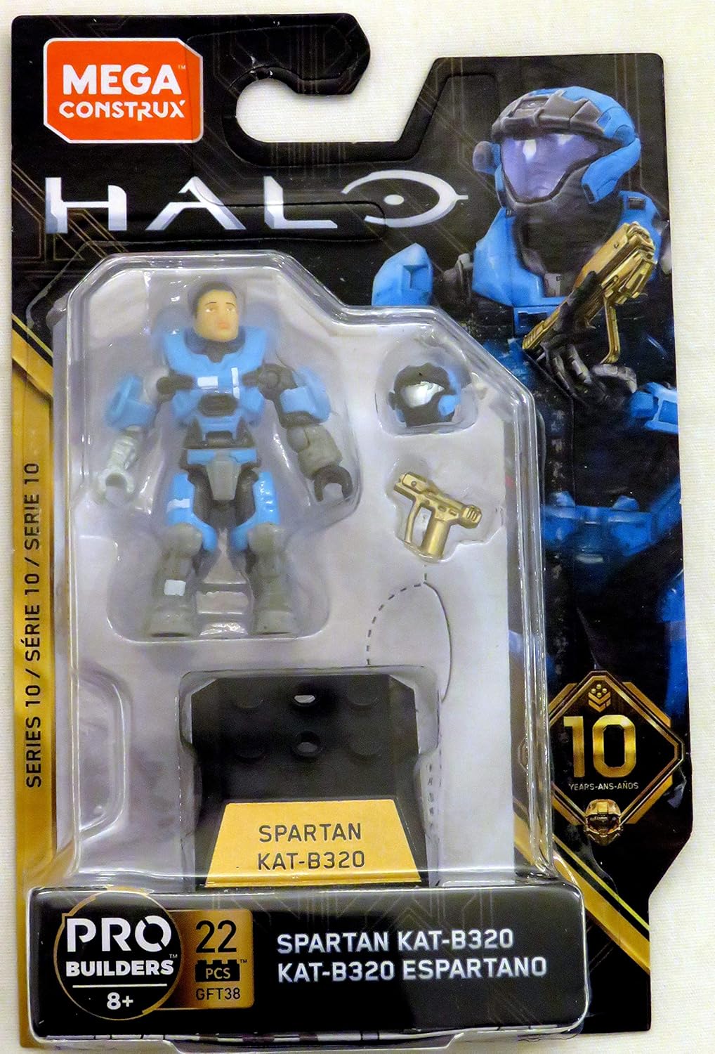 Mega Construx Halo Heroes Pro Builders Series 10 Spartan KAT-B320 Figure GFT38