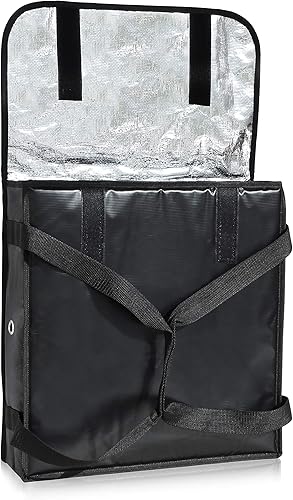 Miniatura 12 de New Star Foodservice 51155 Bolsa aislante para pizza de 22 x 22 x 13 pulgadas, color negro