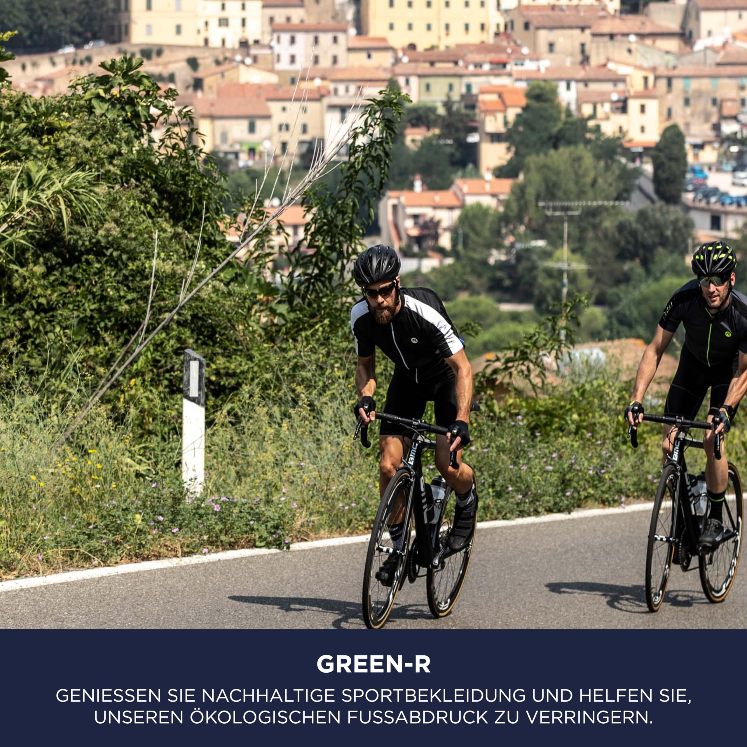 Rogelli Explore - Radtrikot Kurzarm - Herren | 4 Rückentaschen - Silikongriff - Atmungsaktiv - Rundhals - Temperatur 15 - 30 °C