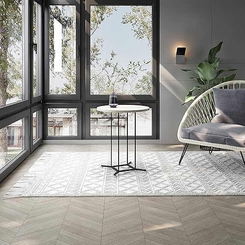 Miniatura 2 de Mesa auxiliar redonda para dormitorios, mesa auxiliar redonda pequeña, decoración del hogar, mesa auxiliar de café y té para sala de estar y balcón,