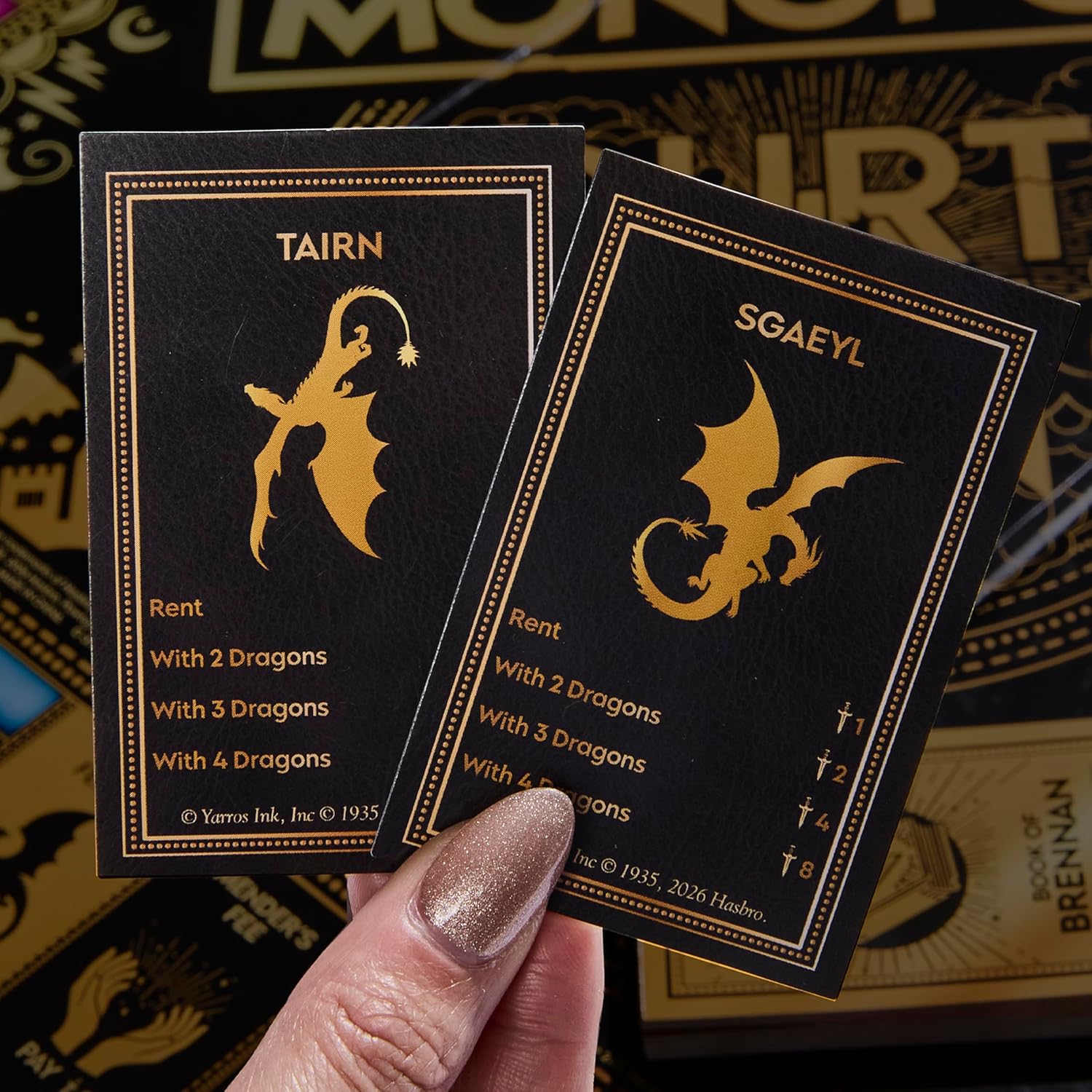 Monopoly Fourth Wing Edition Board Game for Adults | Officially Licensed Game Inspired by the Empyrean Series, Book 1 | 2-6 Players | Ages 17+