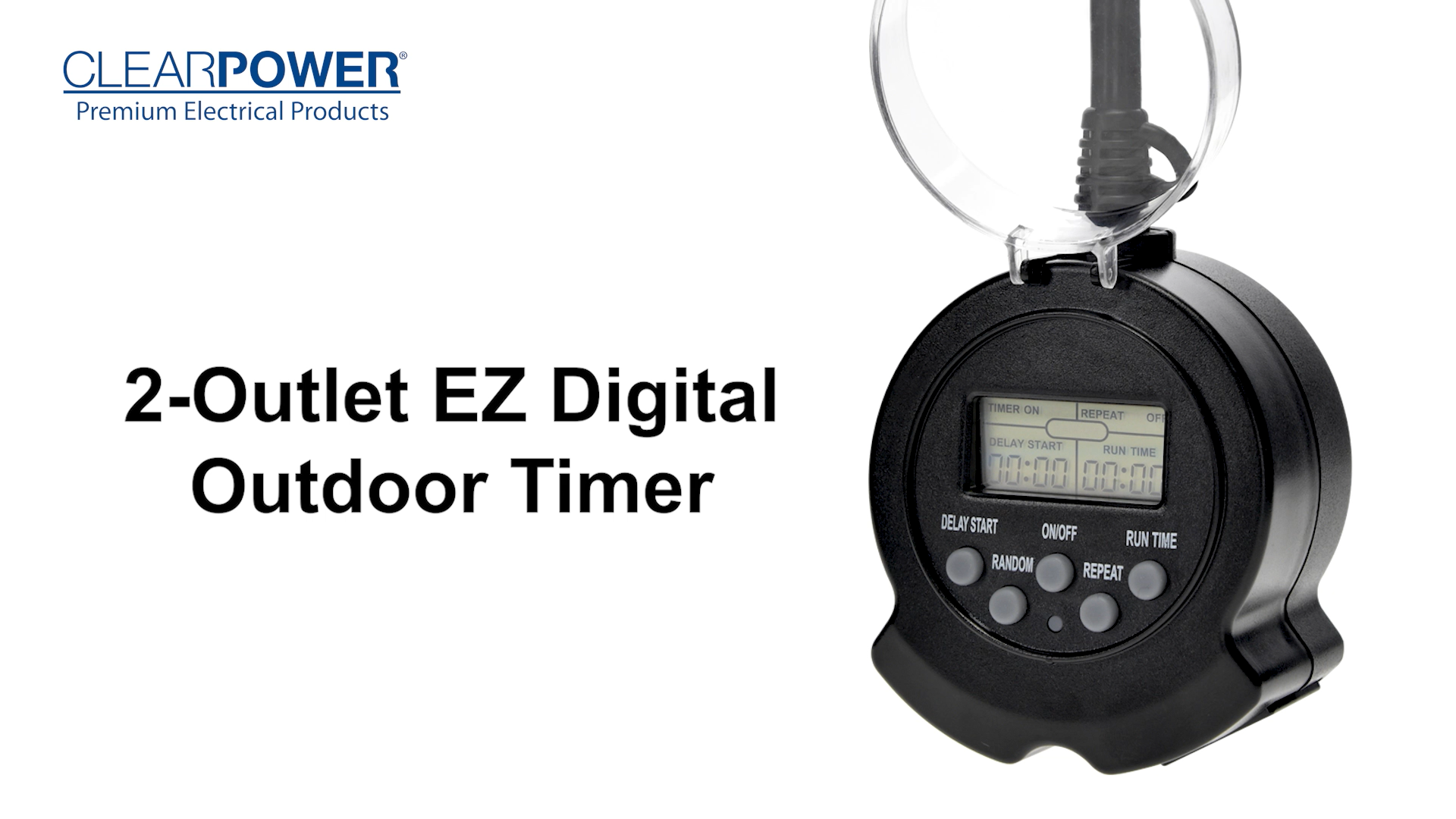 Pool Filter Timer Digital Outdoor Timer With 2FT Cord - Waterproof Pool Pump  Timer With Large Display Pool Timer, image size:1920x1080
