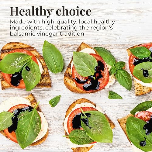 Miniatura 4 de FONDO MONTEBELLO Vinagre Balsámico de Módena 8.45 fl.oz. (8.5 fl oz), Vinagre Balsámico Dulce y Espesado Certificado IGP de Módena, (Diamante