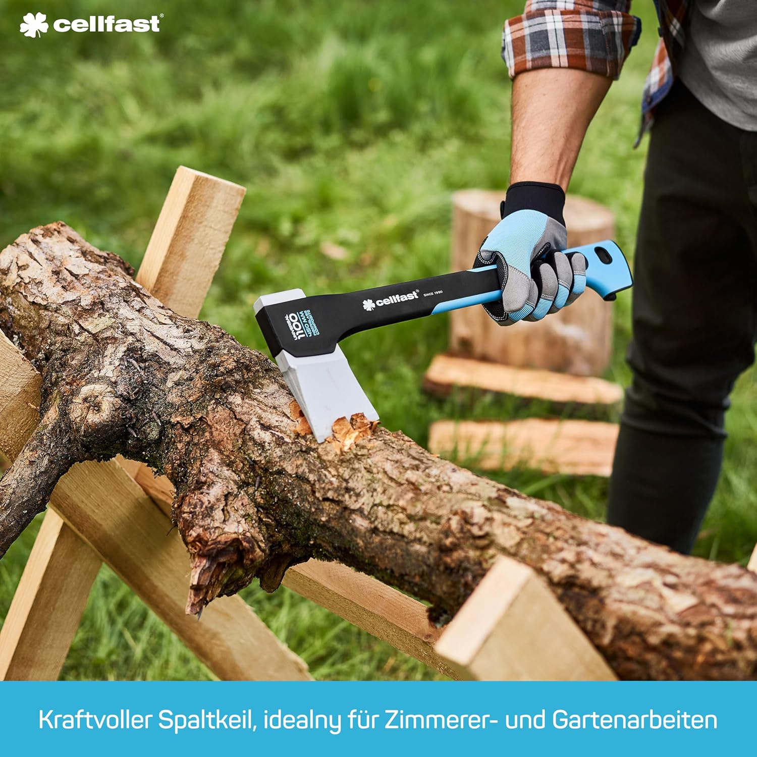 Cellfast Ergo Splitting Axe 450 mm Black/Blue