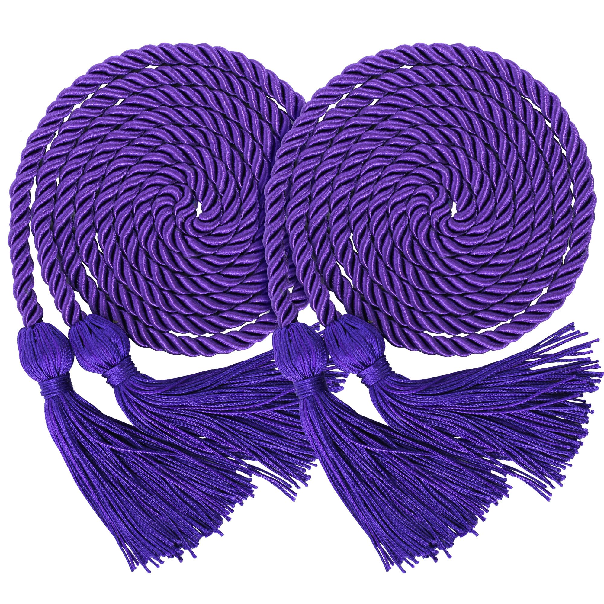 GraduationMall Double Graduation Honor Cords Purple 68"