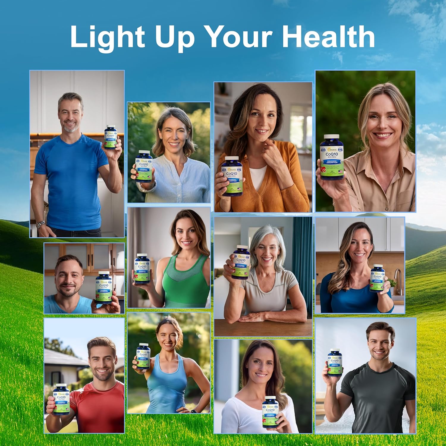 aSquared Nutrition CoQ10 (400mg Max Strength, 100 Veggie Capsules) - High Absorption Coenzyme Q10 Powder - Ubiquinone Supplement Pills, Extra Antioxidant CO Q-10 Enzyme Vitamin Tablets, Coq 10 400 mg - Image 3