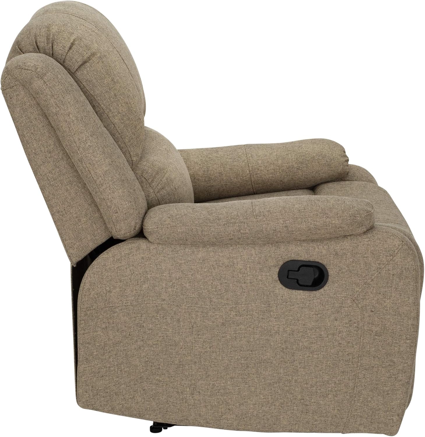 RecPro Charles Collection | 30" Zero Wall Wall Hugger Recliner | RV Living Room (Slideout) Chair | Cloth (Oatmeal, 1 Chair)