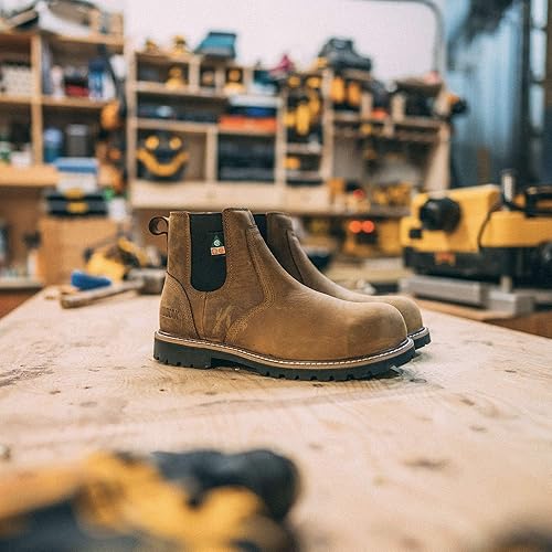 Vista 7 de Kodiak Botas de trabajo Chelsea impermeables McKinney con punta compuesta ESR para hombre Marrón