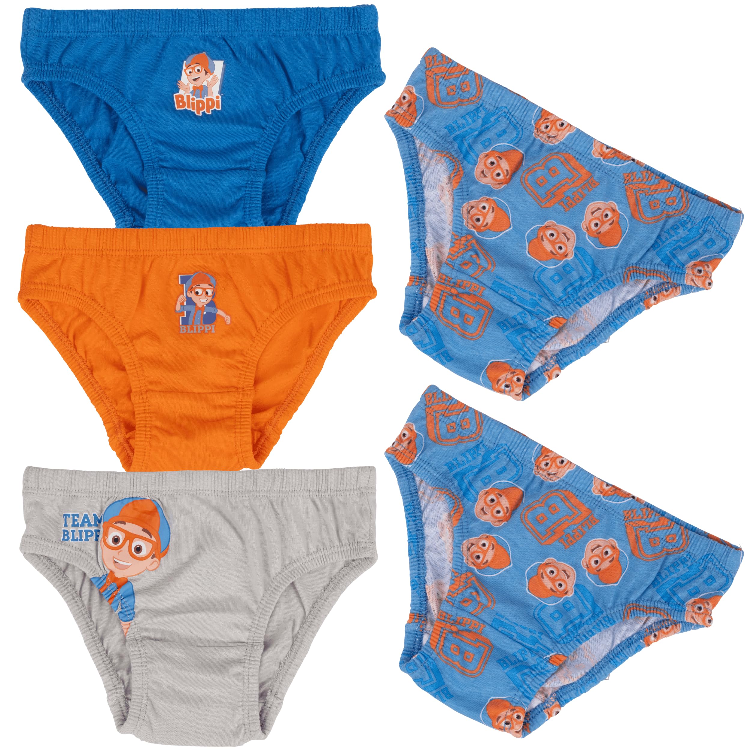 Blippi, Pack of 5 Briefs for Boys, 18-24 Months: 92cm, Multicolor