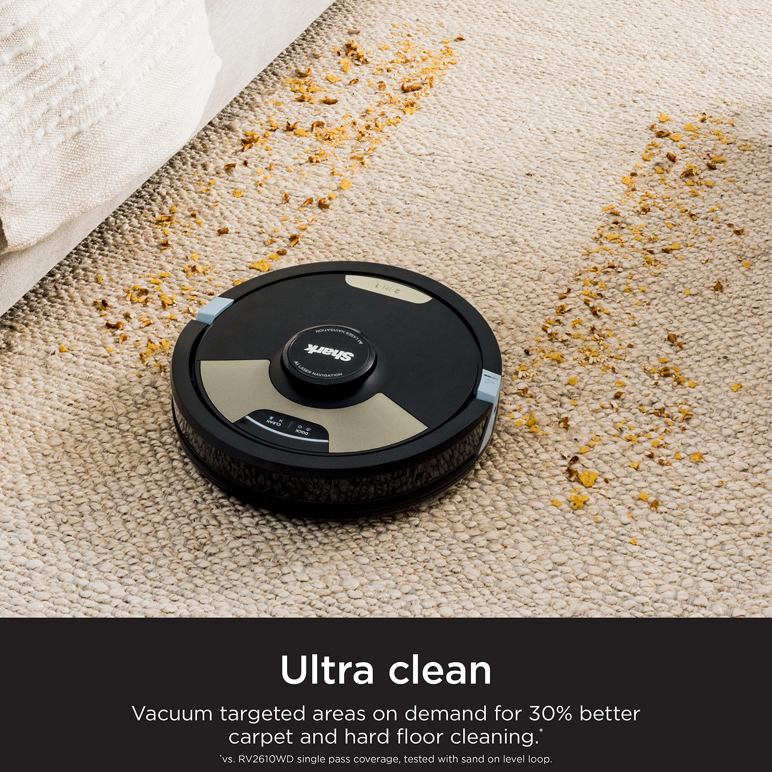Shark AV2610WA AI Ultra Robot Vacuum & Mop with XL HEPA SelfEmpty Base