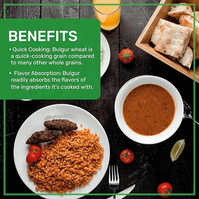 Bulgur de Trigo Orgánico Fino #1 2 LB - Jiva Organics miniatura 4