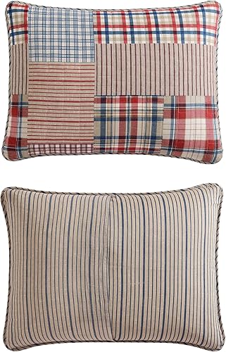 Miniatura 4 de Eddie Bauer - Juego de edredón tamaño Queen, ropa de cama reversible de algodón con fundas a juego, decoración ligera del hogar para todas las
