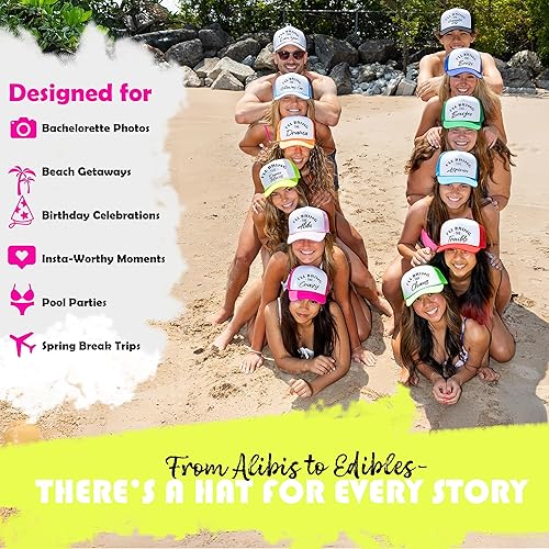 Miniatura 5 de Funky Junque Women's Funny Trucker Hats Adult Humor for Bachelorette, Girls Trips & Festivals - Mesh Hat - I'll Bring The's