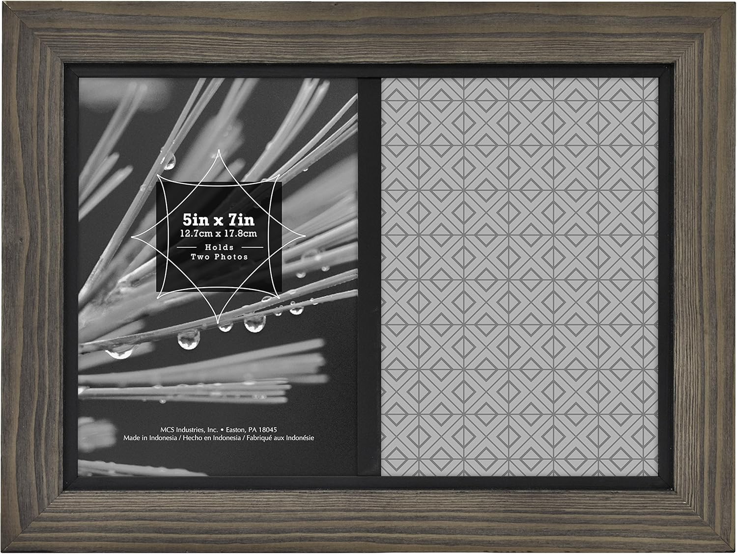 MCS 7x10 Inch Asher Wood Frame with 2 5x7 Inch Openings