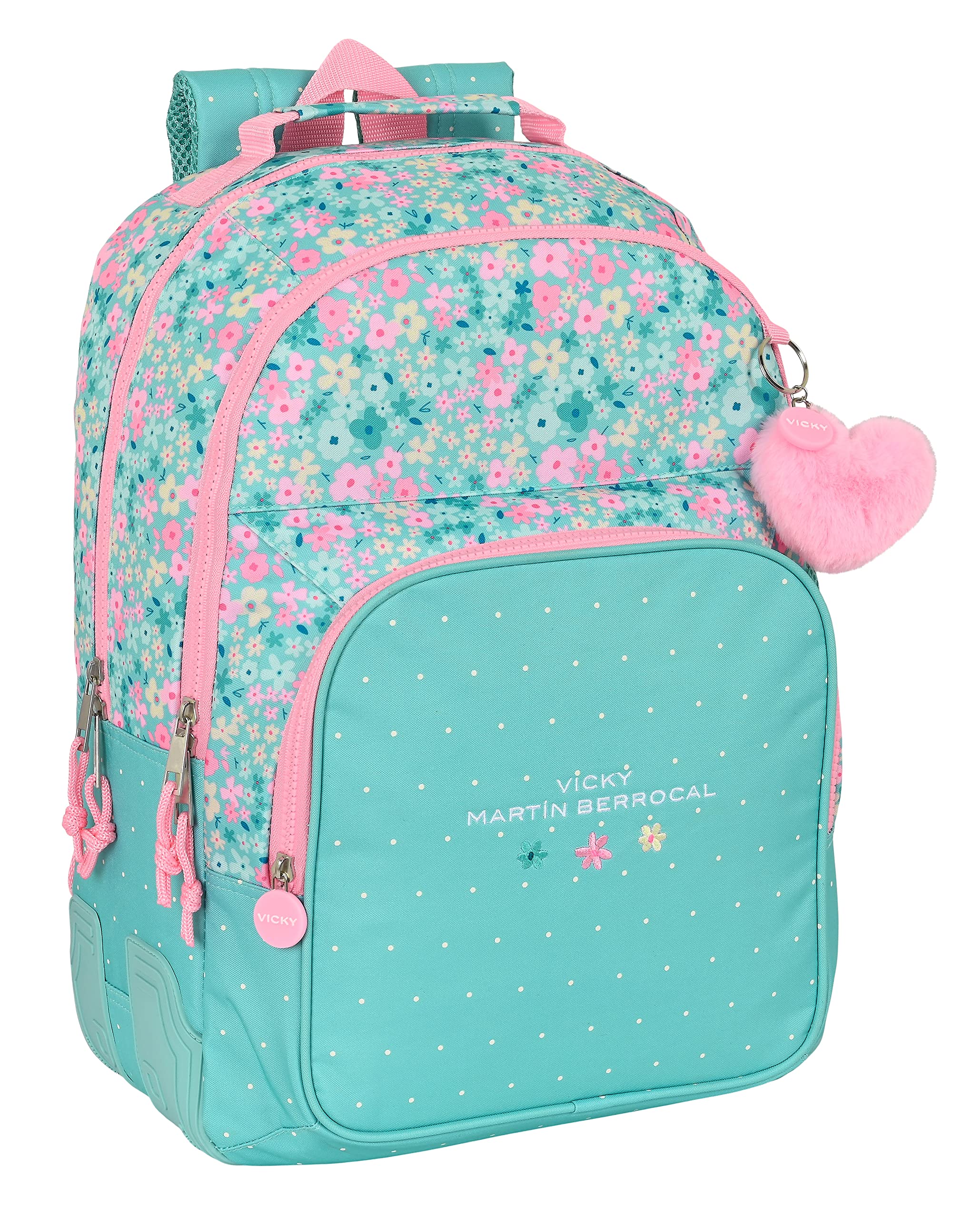 Safta MOCHILA DOBLE ADAPT.CARRO VMB "MINT PARADISE"