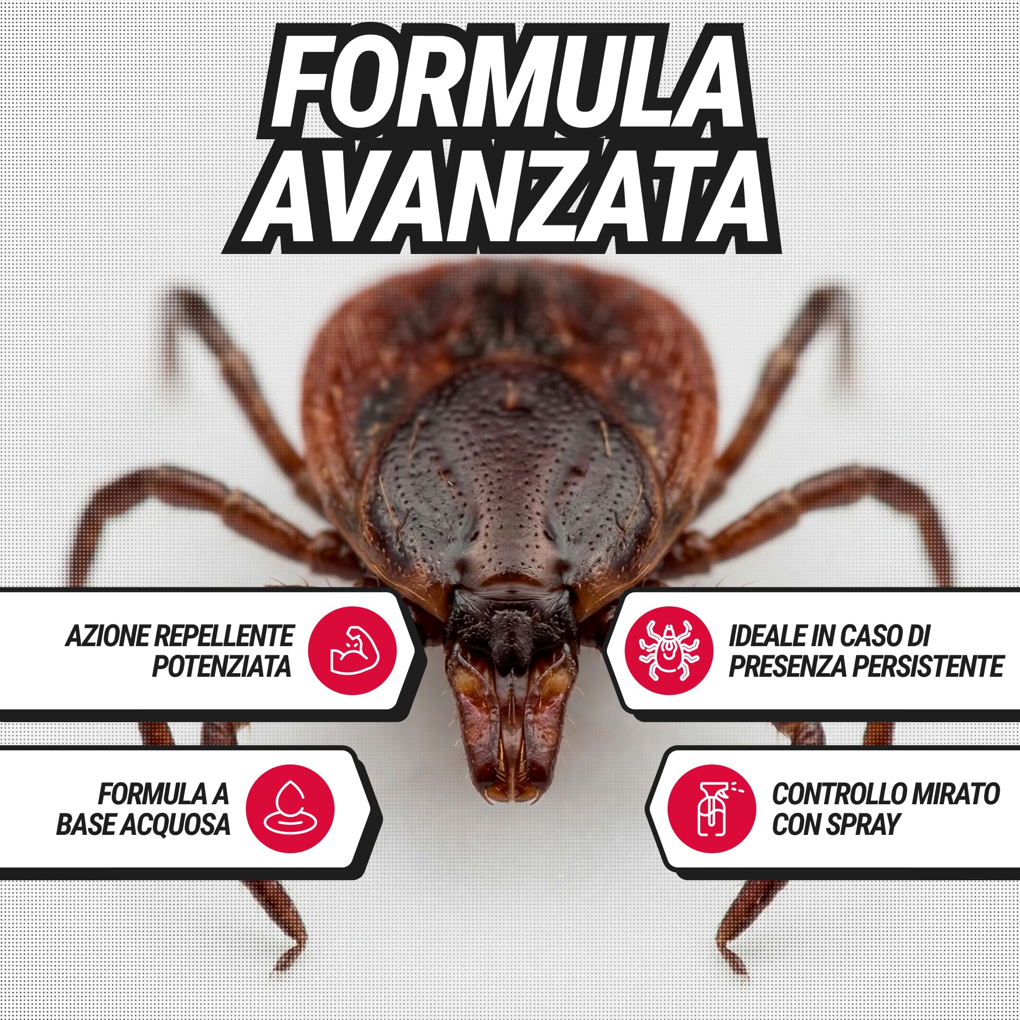 RepellShield® Spray Repellente per Zecche - 500 ml - Protezione per Pelle e Tessuti - Non Macchia - Uso Interno ed Esterno - Soluzione Repellente per Zecche Multiuso con Estratto di Crisantemo