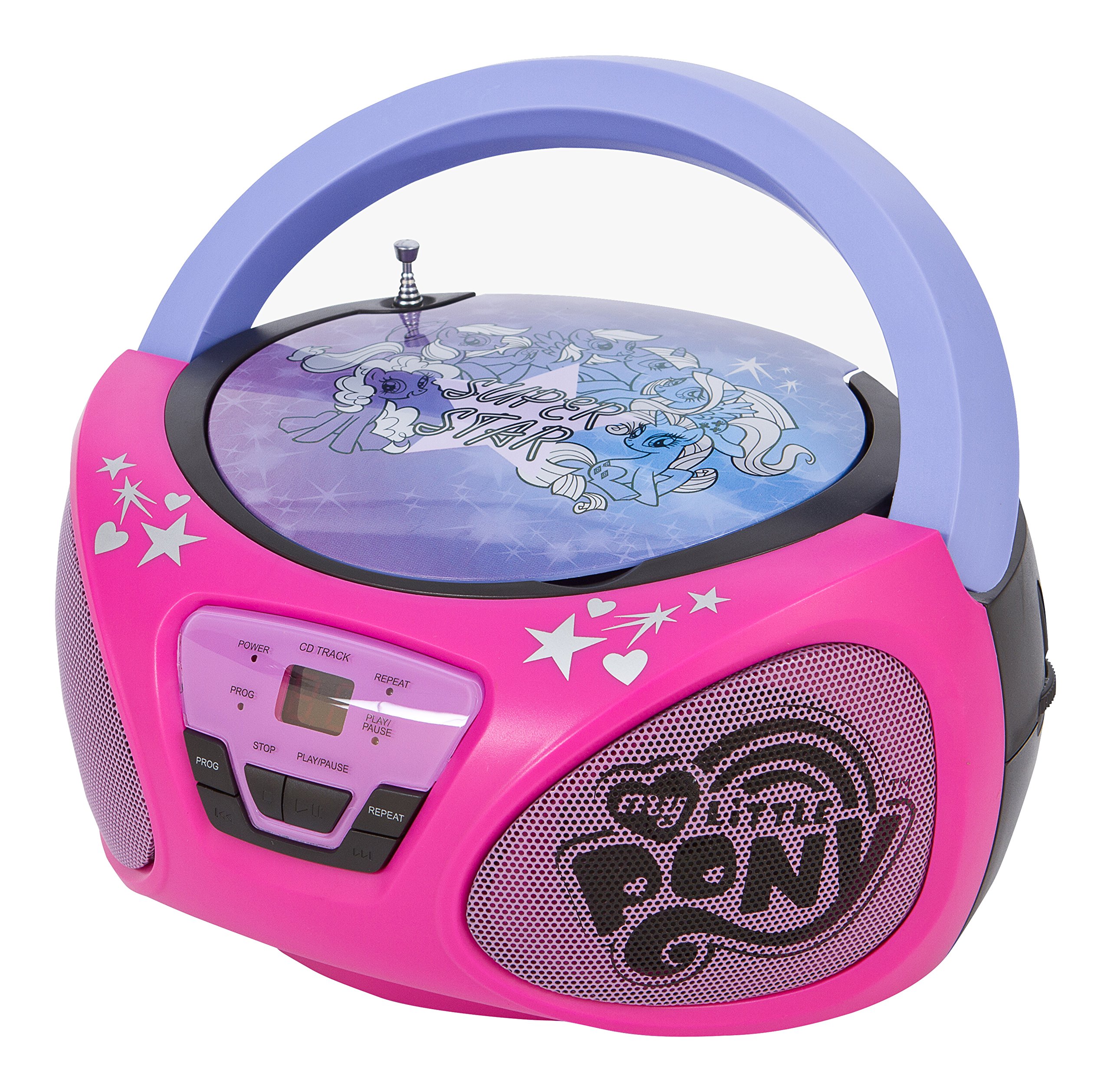 My Little Pony CD Boombox Player (56357-PNK) | Amazon.com.br
