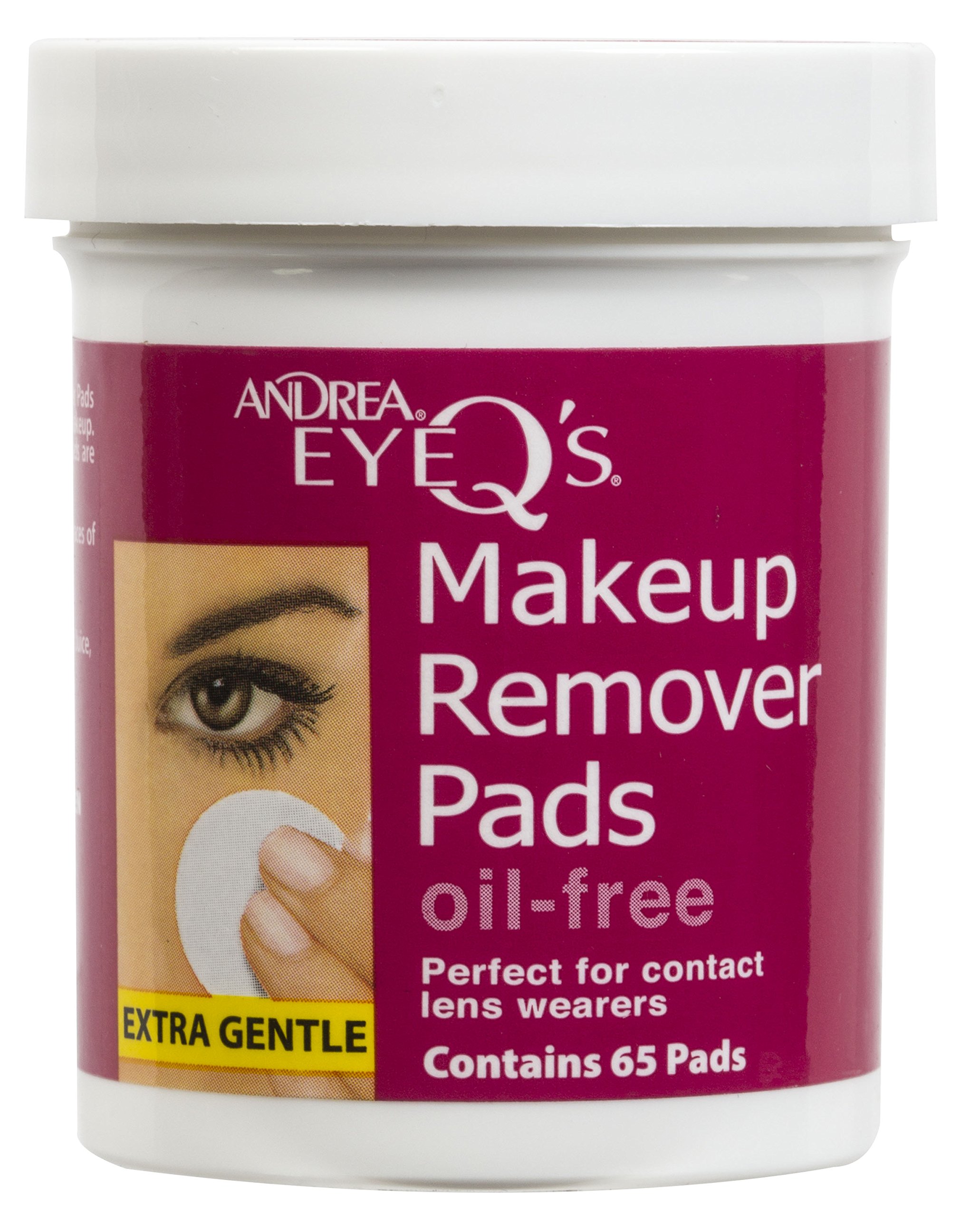 Eye Q's Oil-free Eye Makeup Remover Pads, 65 Count (Pack of 6)