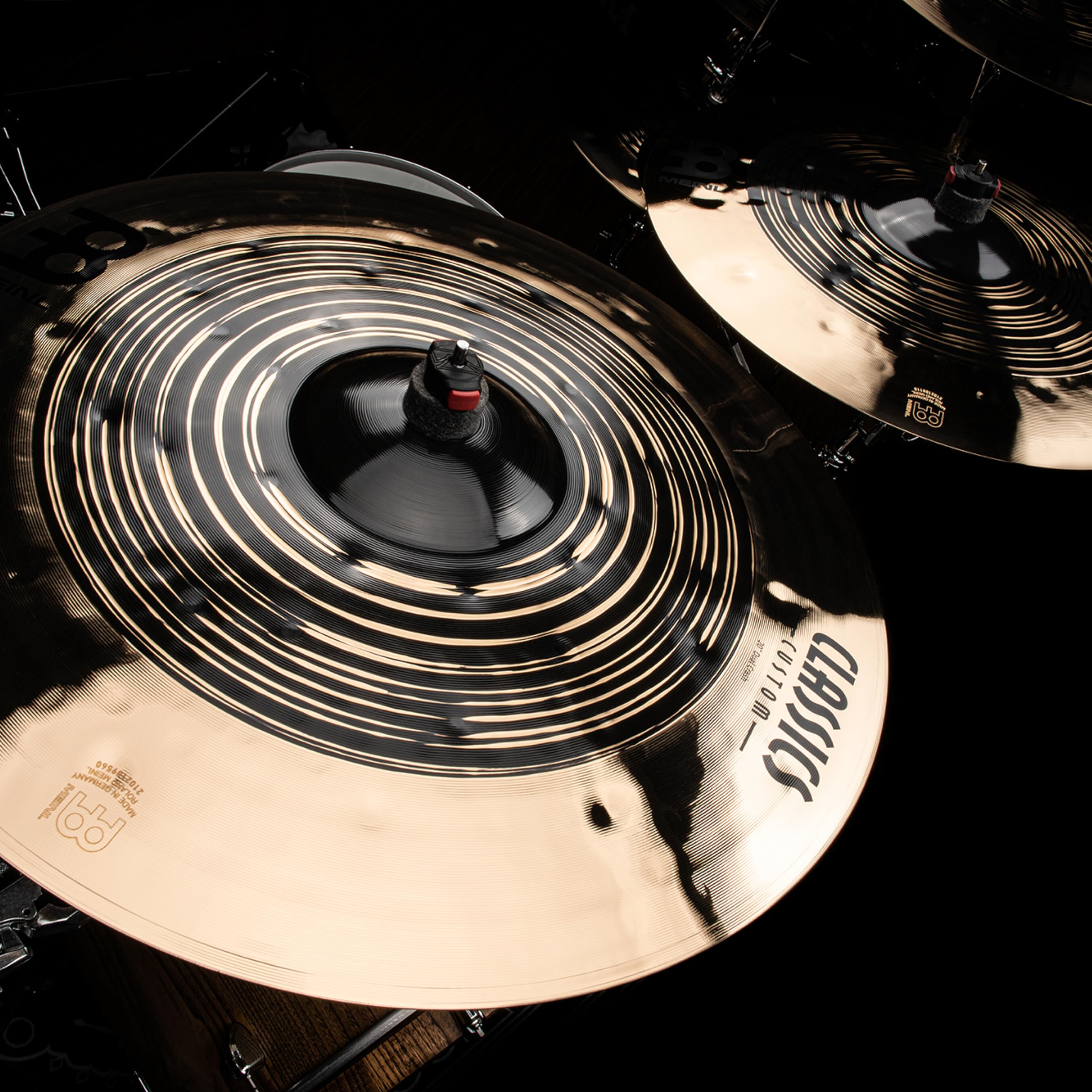 Meinl Cymbals Classics Custom Dual Piatto Splash 10 pollici (25,40cm) per Batteria - Bronzo B12, Finitura Scura e Brillante - Prodotto in Germania (CC10DUS)