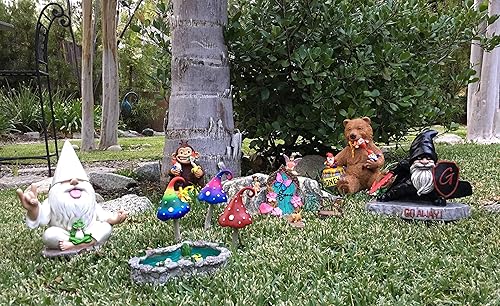 Miniatura 9 de GlitZGlam Duck Pond – Mamá y patitos Un estanque de patos miniatura para un jardín de hadas en miniatura y accesorios de jardín en miniatura