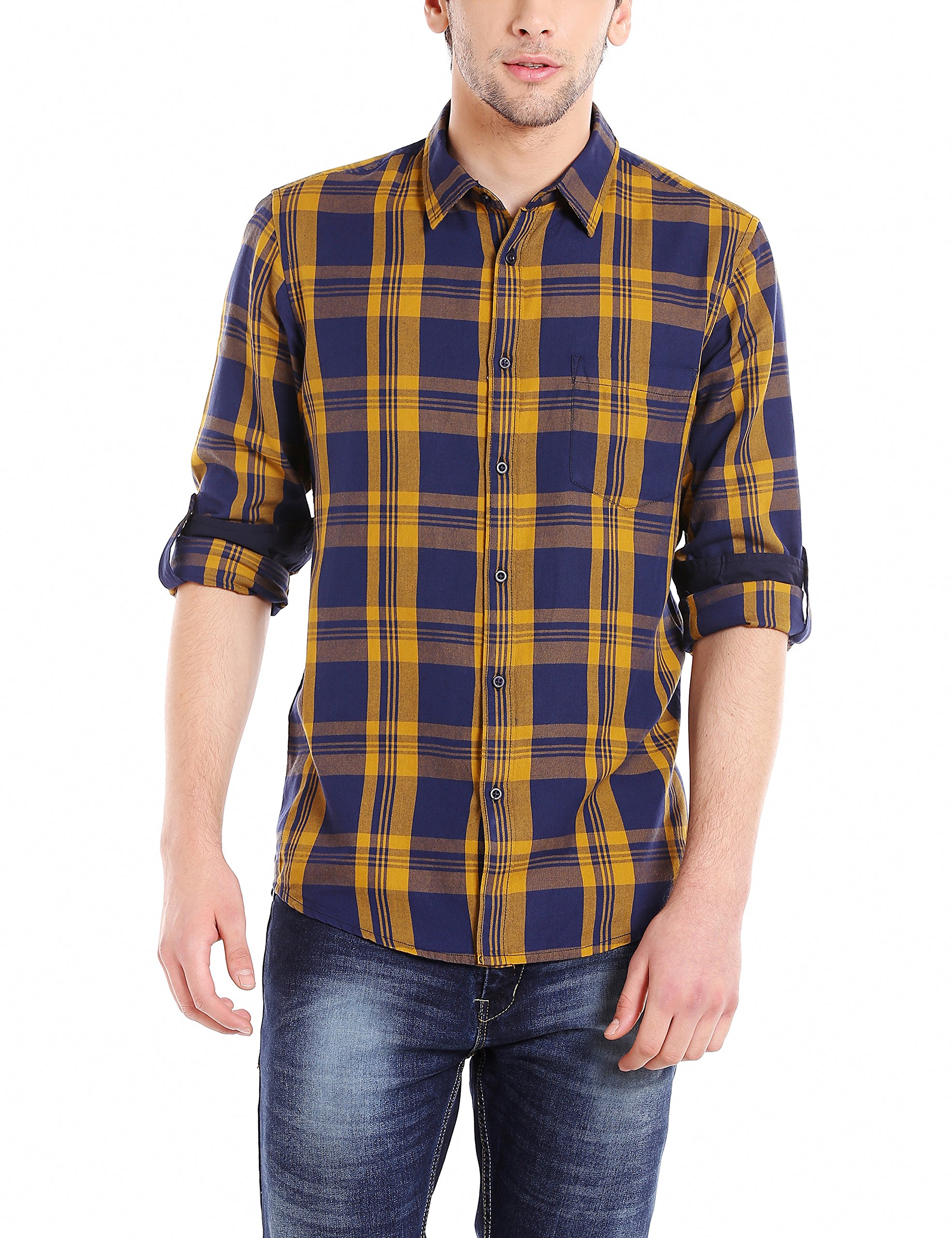 Dennis Lingo Men's Cotton Slim Fit Shirt