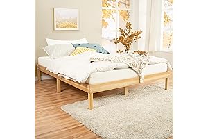 Linda 14 Inch Full Solid Wood Bed Frame - Quality Wooden Bed for Sweet Dream
