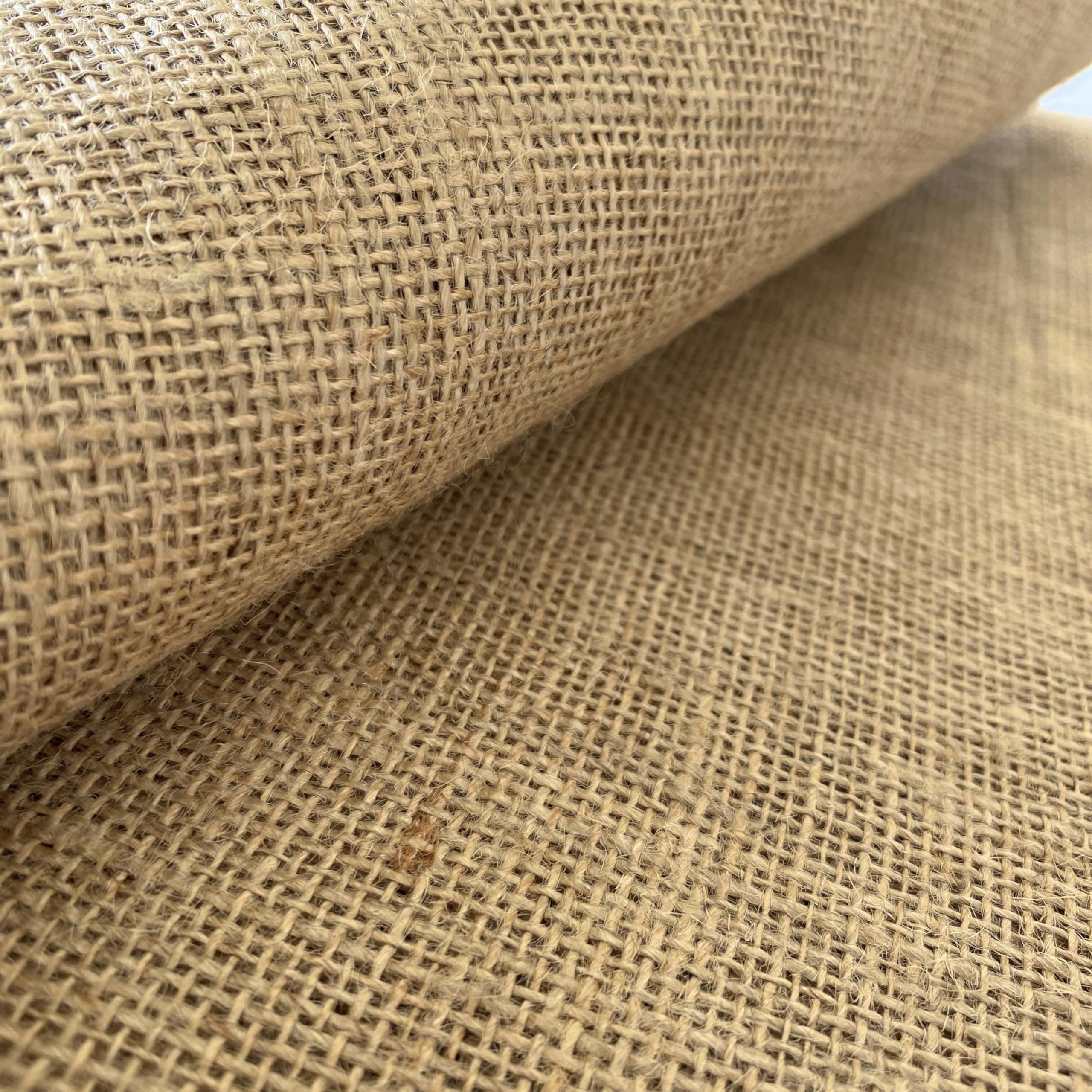 IPEA Tela in Juta Naturale al 100% – [ Grandezza 140 x 120 cm ] – Tessuto in Vera Iuta – Telo per Tappezzeria, Decorazioni, Accessori, Feste, Creazioni, Fai da Te – Fibra Naturale – Ideale per Eventi