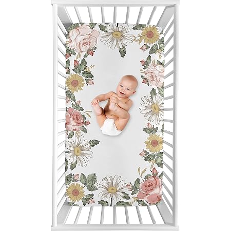 Sweet Jojo Designs Baby Swaddle Blanket – Shabby Chic Floral Print With Soft Minky Back - View #13