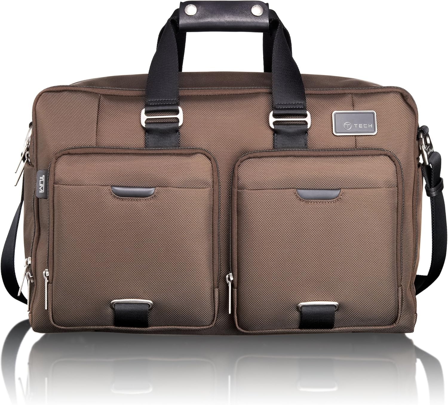 brown tumi luggage