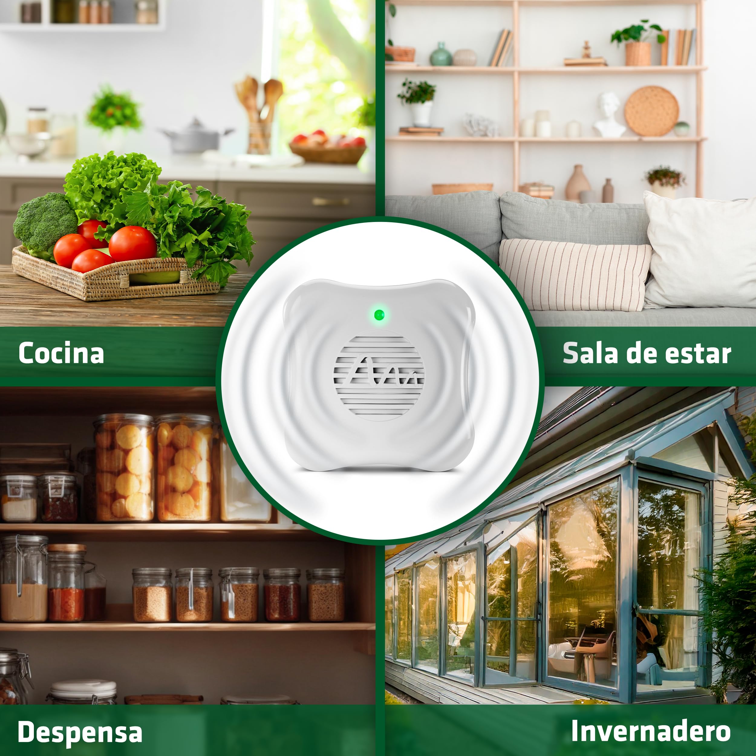 GARDIGO® Repelente Ultrasonico para Hormigas - Set de 2 | Anti Hormigas Interior de Casa | Ahuyenta Plagas en Cocina y Despensa