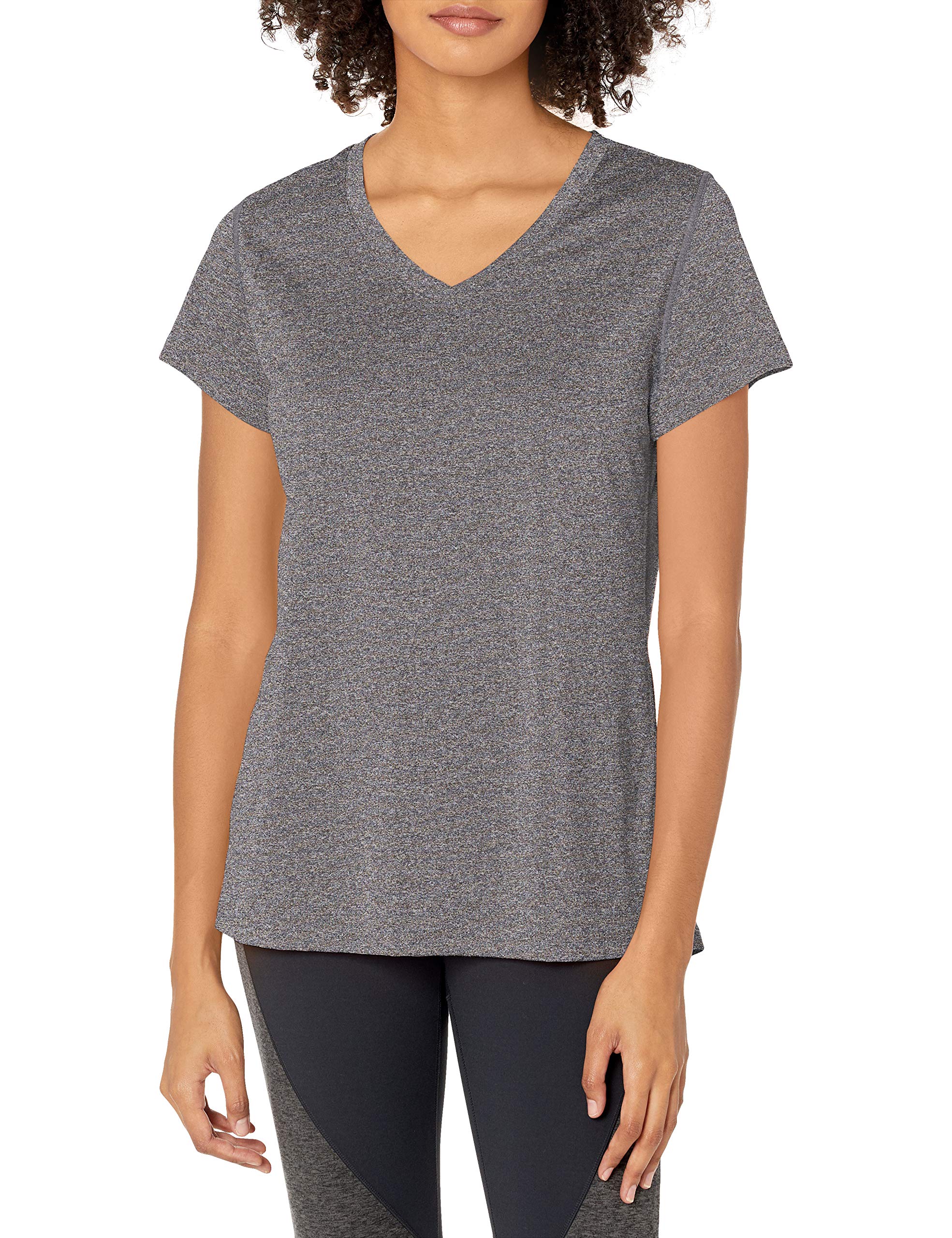 HanesSport Women's Heathered Performance V-Neck Tee