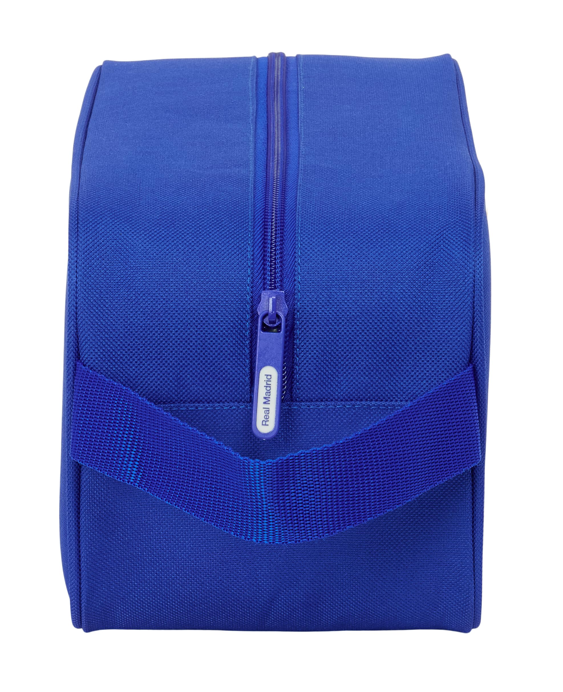 Real Madrid - Zapatillero Mediano, Multiusos, Portatodo, Deporte, Extraescolares, Fútbol, Cómodo y Versátil, 29x14x15 cm - 4