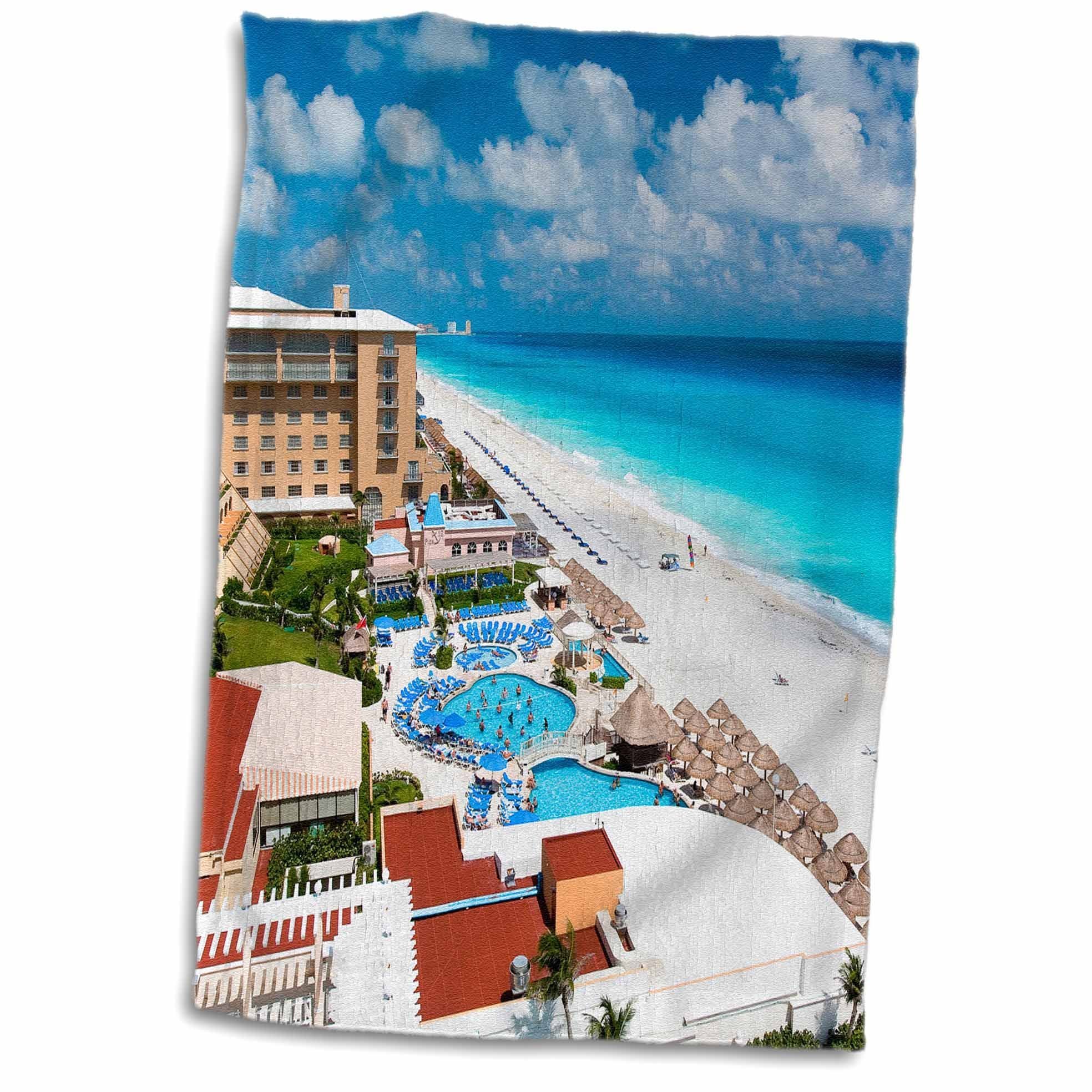 3D Rose Resort-Cancun-Mexico-Sa13 Gjo0171-Greg Johnston Hand/Sports Towel, 15 x 22