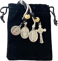 Vista 1 de Westmon Works Saint Benedict Home Protection - Colgador de puerta con cruz y medallas