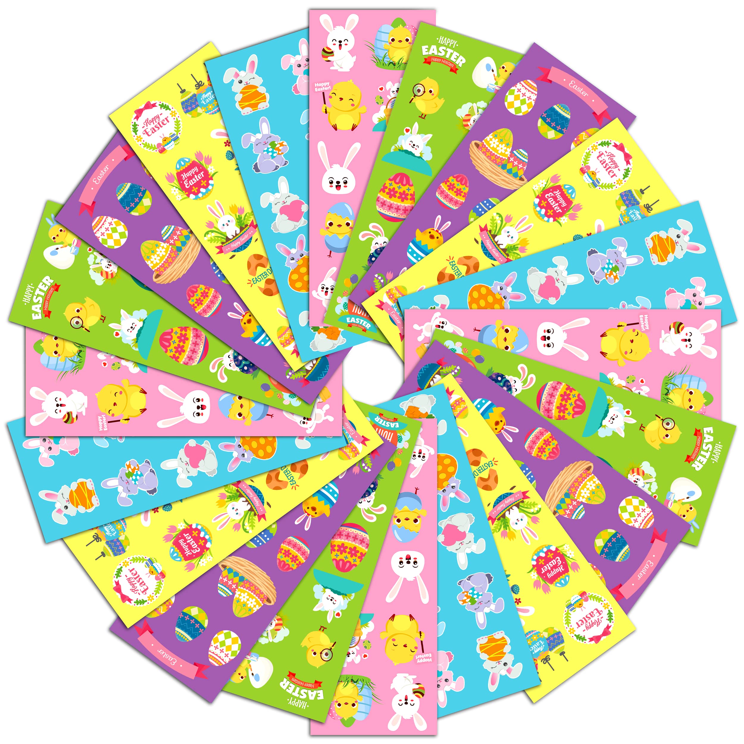 Snapklik.com : 50 Sheets Easter Stickers For Kids - 550PCS Assorted ...