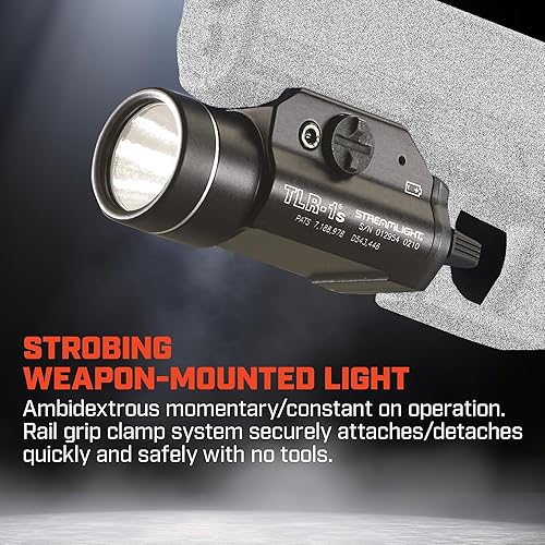 Miniatura 10 de Streamlight 69110 TLR-1 - Linterna táctica para montaje en arma (300 lúmenes)