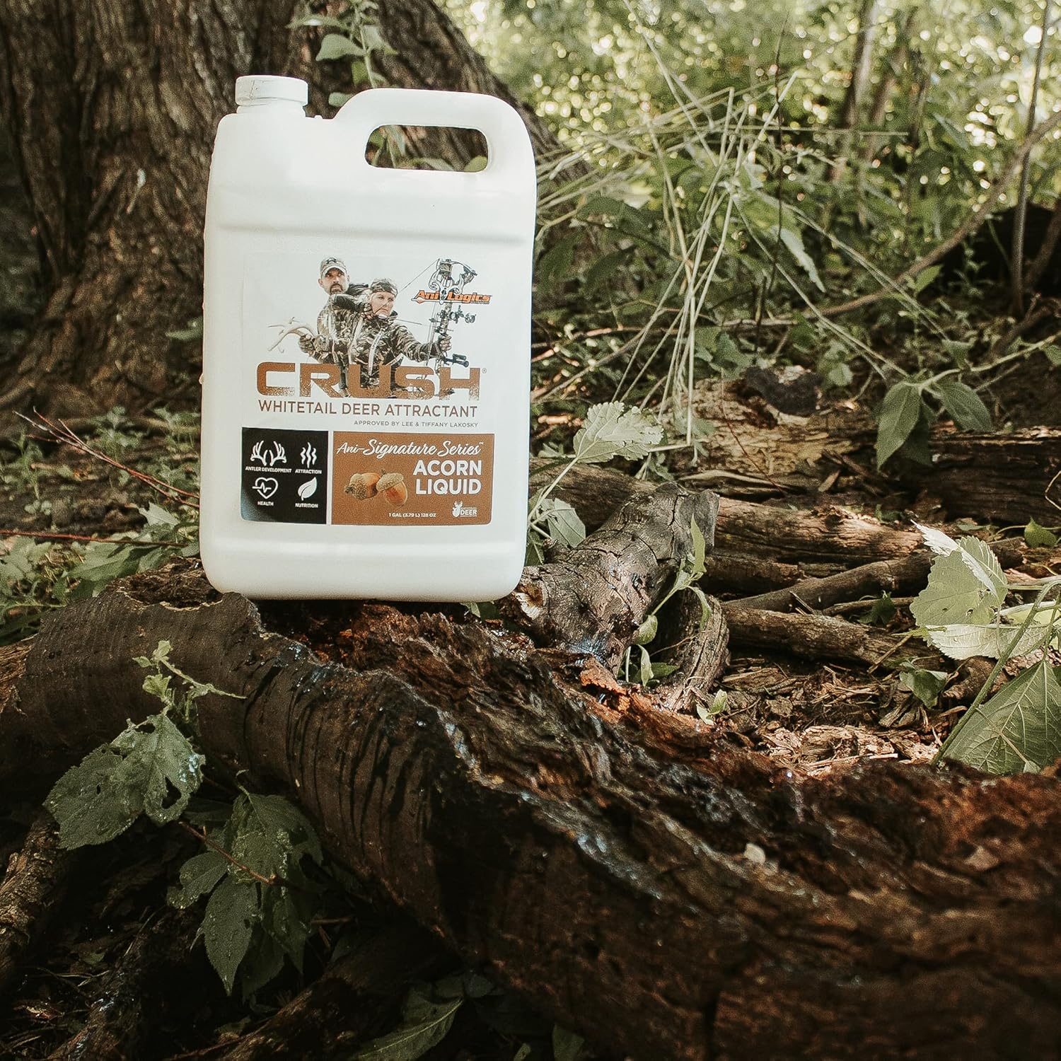 Ani-Logics Outdoors Crush Acorn Liquid Attractant - Fast-Acting Deer Attractant - Pour-On Formula for Long-Range Scent Draw & Repeat Site Visits - 1 Gal