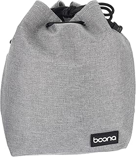 PATIKIL Soft Drawstring Lens Case, Lens Pouch Bag with Cotton Pad 6.69