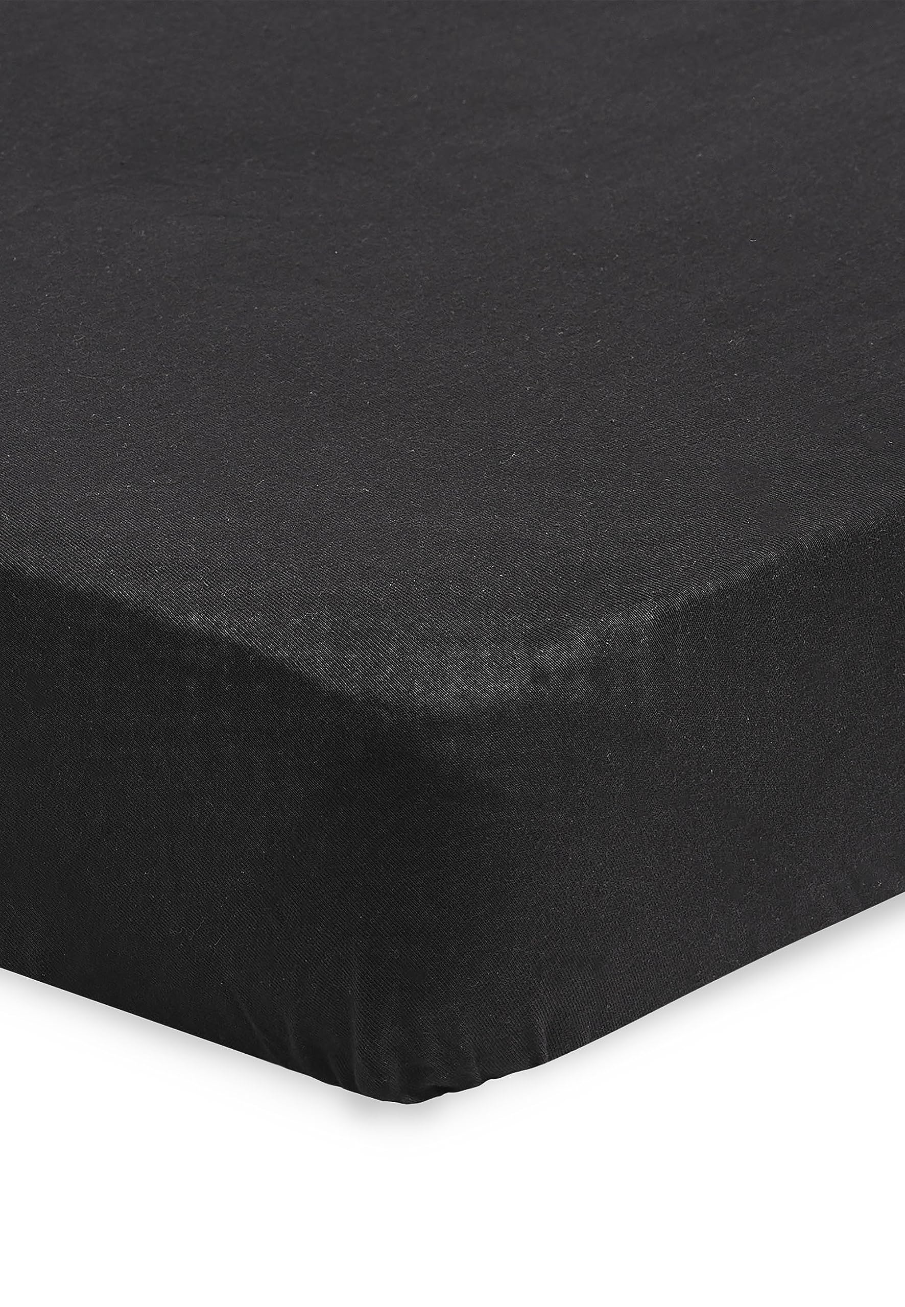 Jollein Jersey prześcieradło z gumką, 60 x 120 cm, czarne
