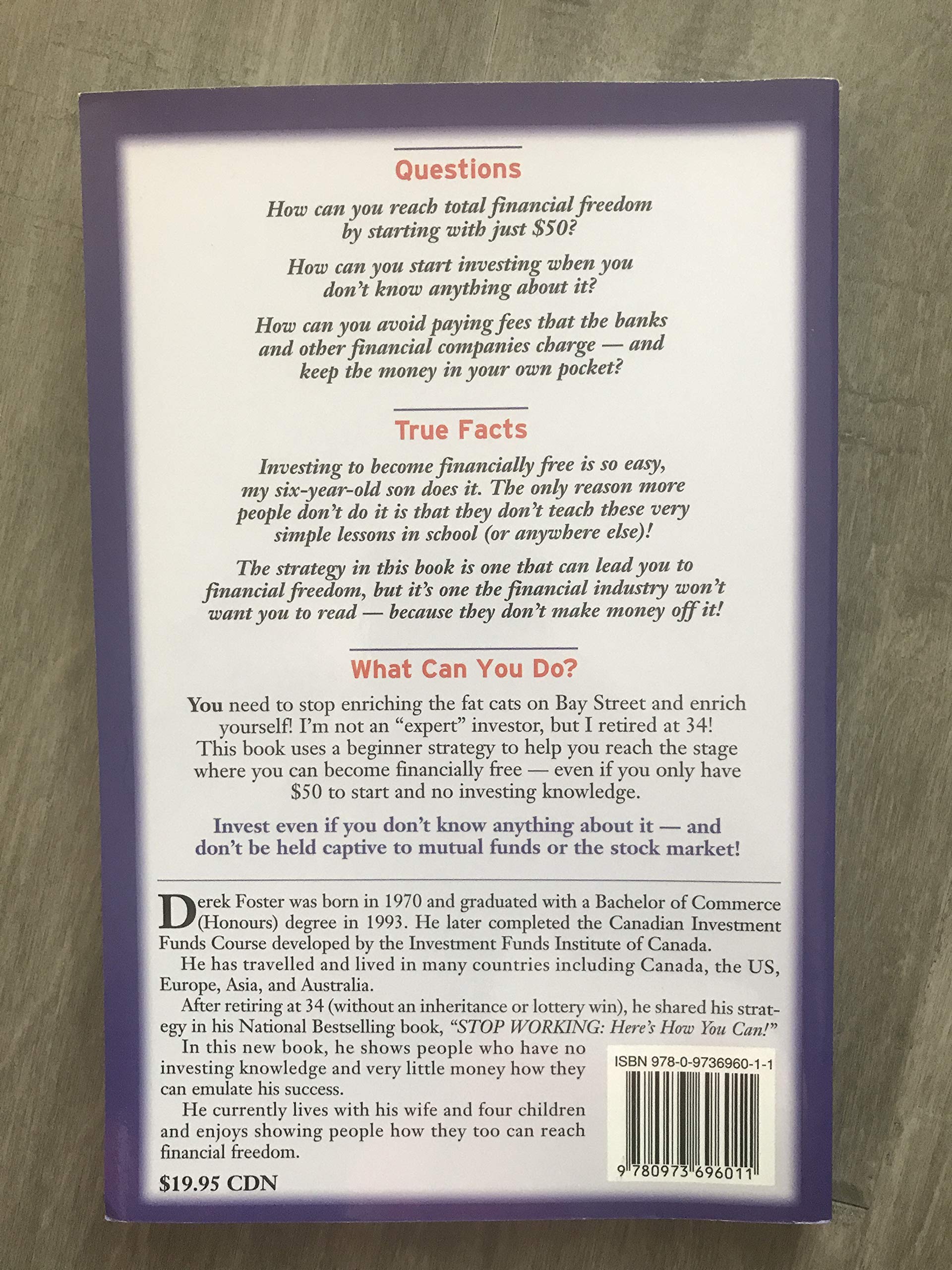 The Lazy Investor [Paperback] Foster, Derek - PT01