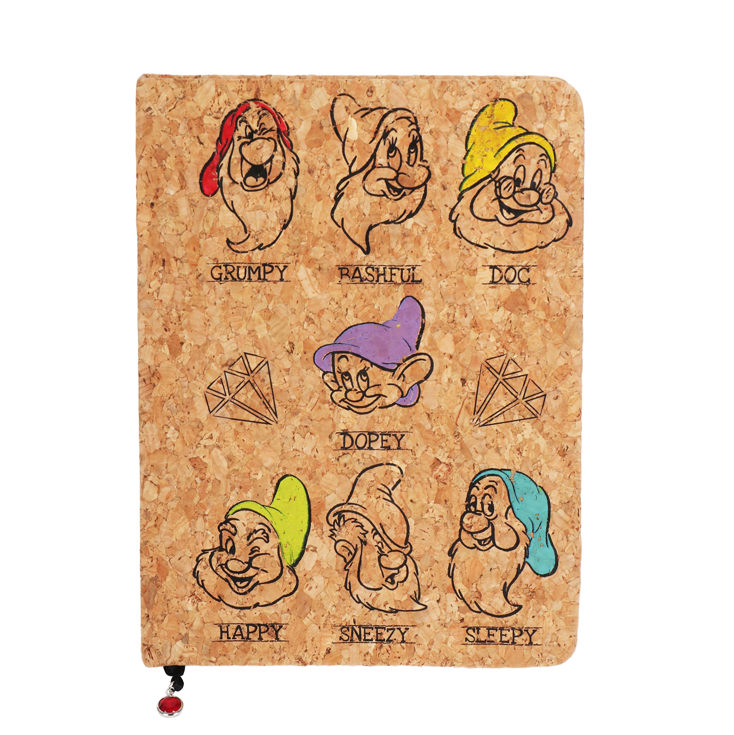Disney Snow and the Seven Dwarfs White Cork Journal