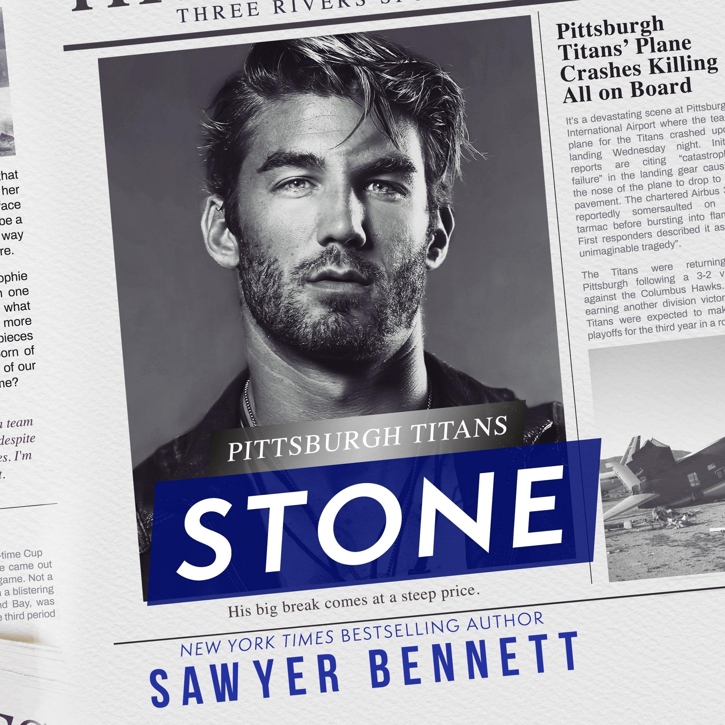 Cover art for Stone: A Pittsburgh Titans Novel