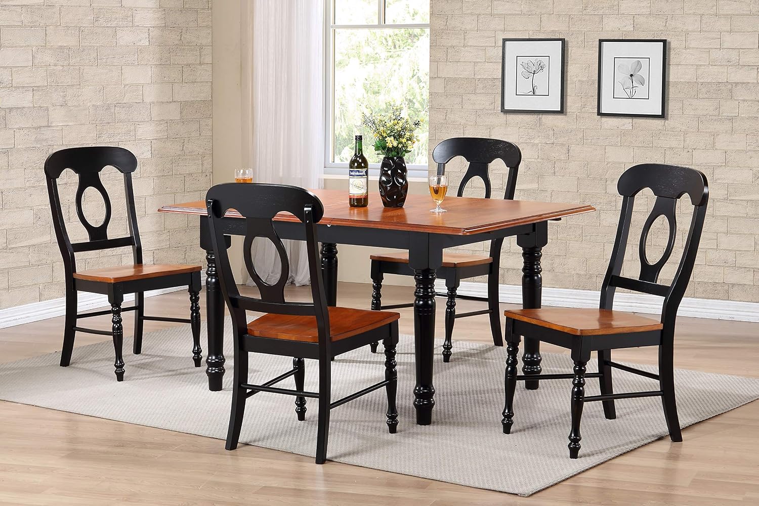 Sunset Trading Black Cherry Selections Dining Chair, Multicolor