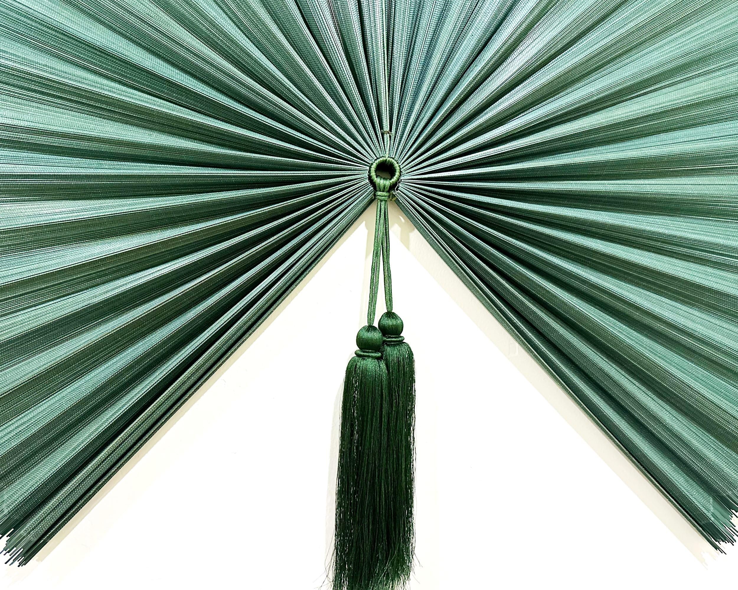 Wandventilator aus Bambus, 50,8 x 101,6 cm, modern, natürlich/umweltfreundlich, umweltfreundliche Bambus-Konstruktion, ganzjährig dekorative Vielseitigkeit und natürliche Kühlung