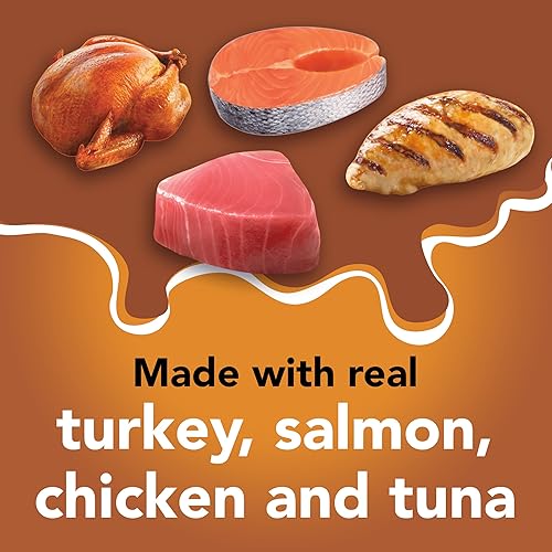 Miniatura 4 de Purina - Friskies, paté extra jugoso. Alimento húmedo para gatos, adulto, paquete surtido, 24 latas de 156 g latas de 12 oz., Versión original.