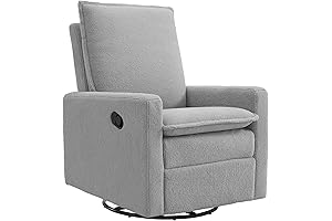 Oxford Baby Uptown Upholstered Swivel Glider and Recliner Nursery Chair