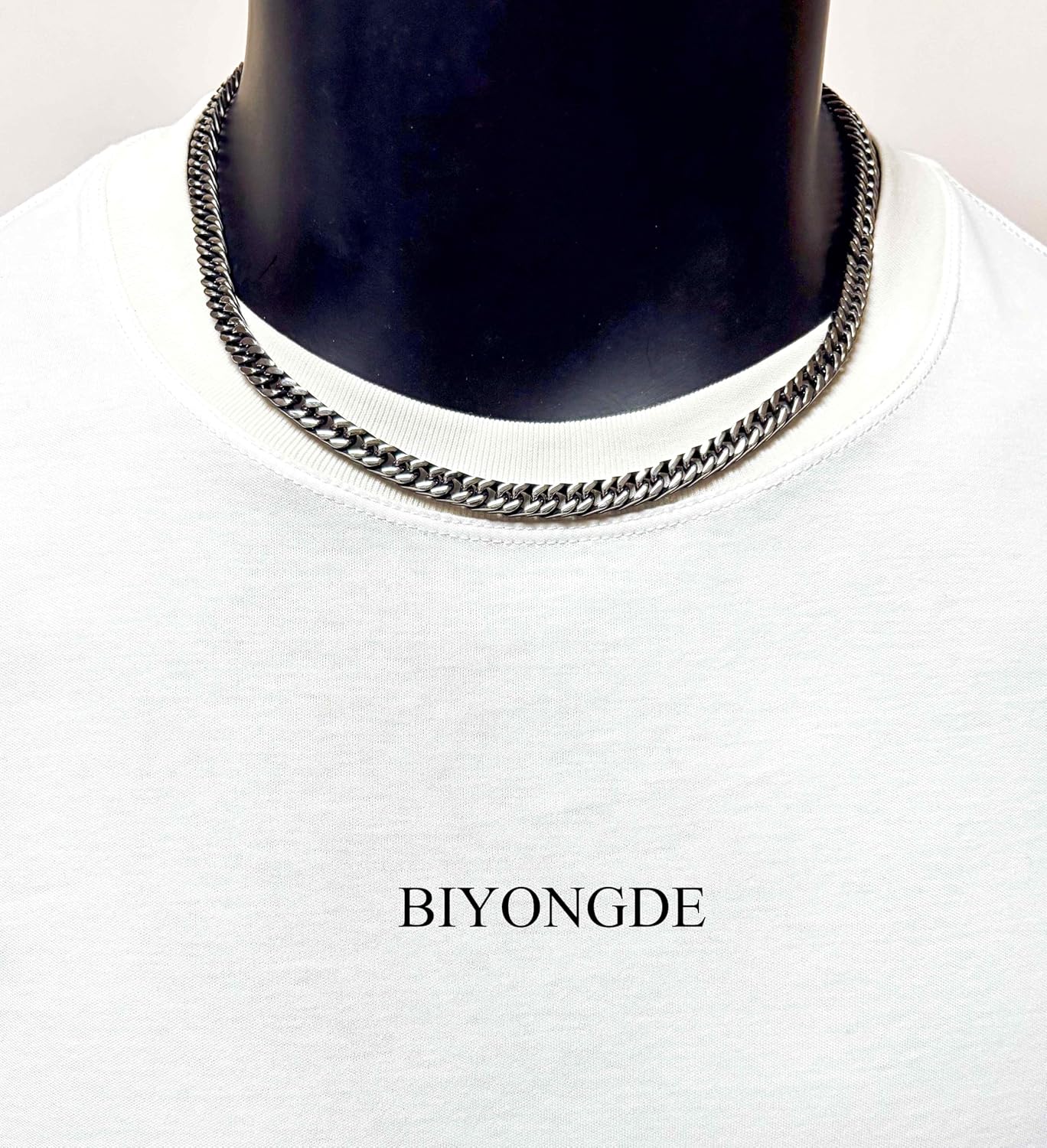 Mens 6MM Sturdy Stainless Steel Cuban Link Chain Necklace, 20 inches Classic Silver Sleek Cuban Link Chain Necklace, Minimalist and Urban Style - Image 2